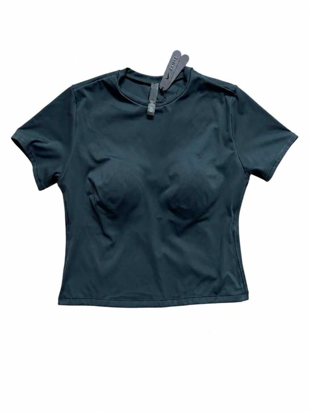NikeSKIMS Matte Padded Baby Tee Dark Teal 2X NWT Nike x SKIMS